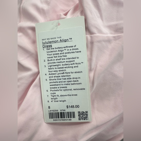 LuluLemon Align™ Dress in Strawberry Milkshake - Picture 9 of 9